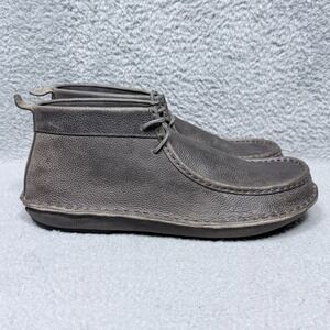 Tamarindo Jetty Mens Size 12 Chukka Boots Gray Taupe Leather